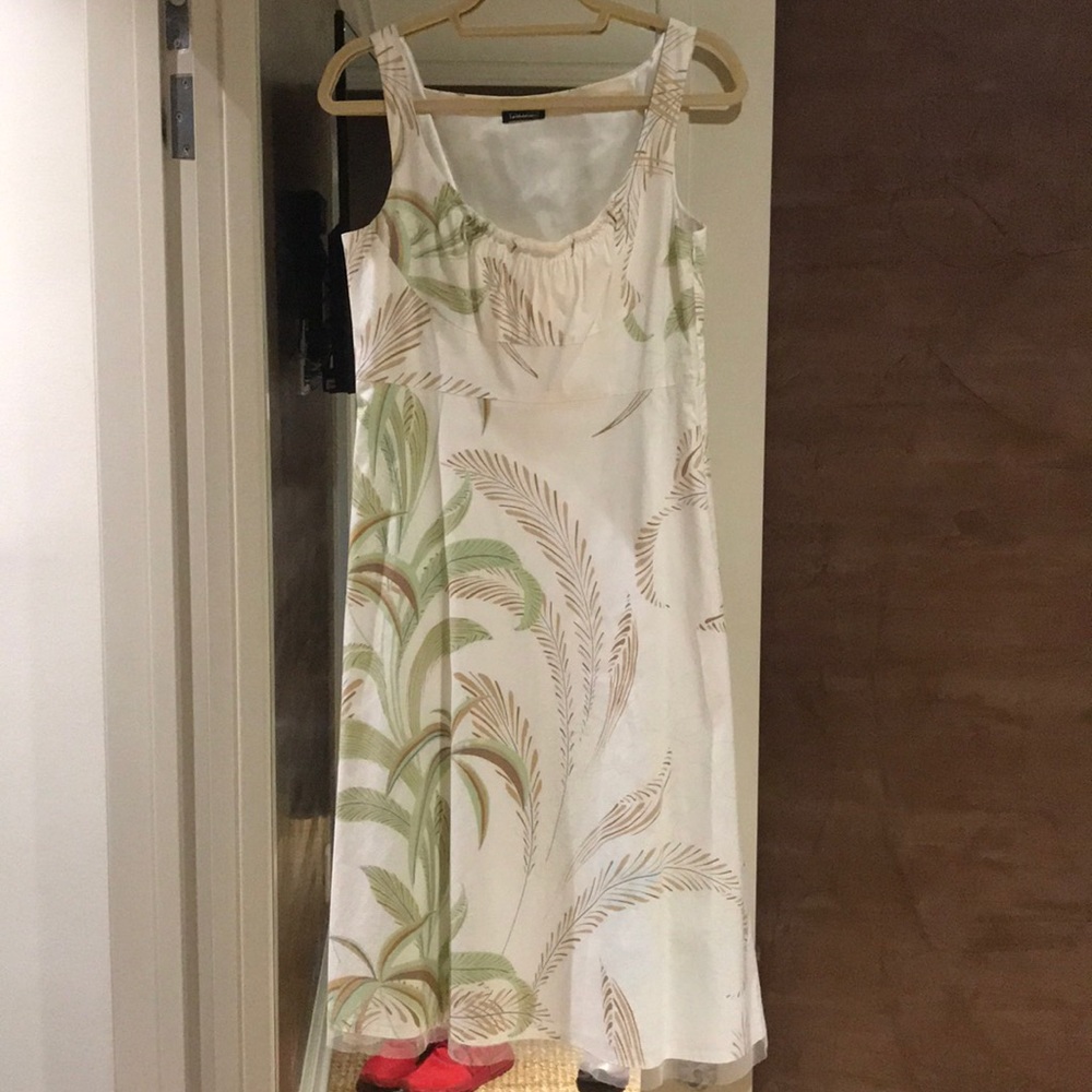 TAHARI White floral luncheon/tea dress